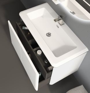 Тумба Cezares под раковину подвесная, с четырьмя выдвижными ящиками 55228 Blu Petrolio, 94x48x55